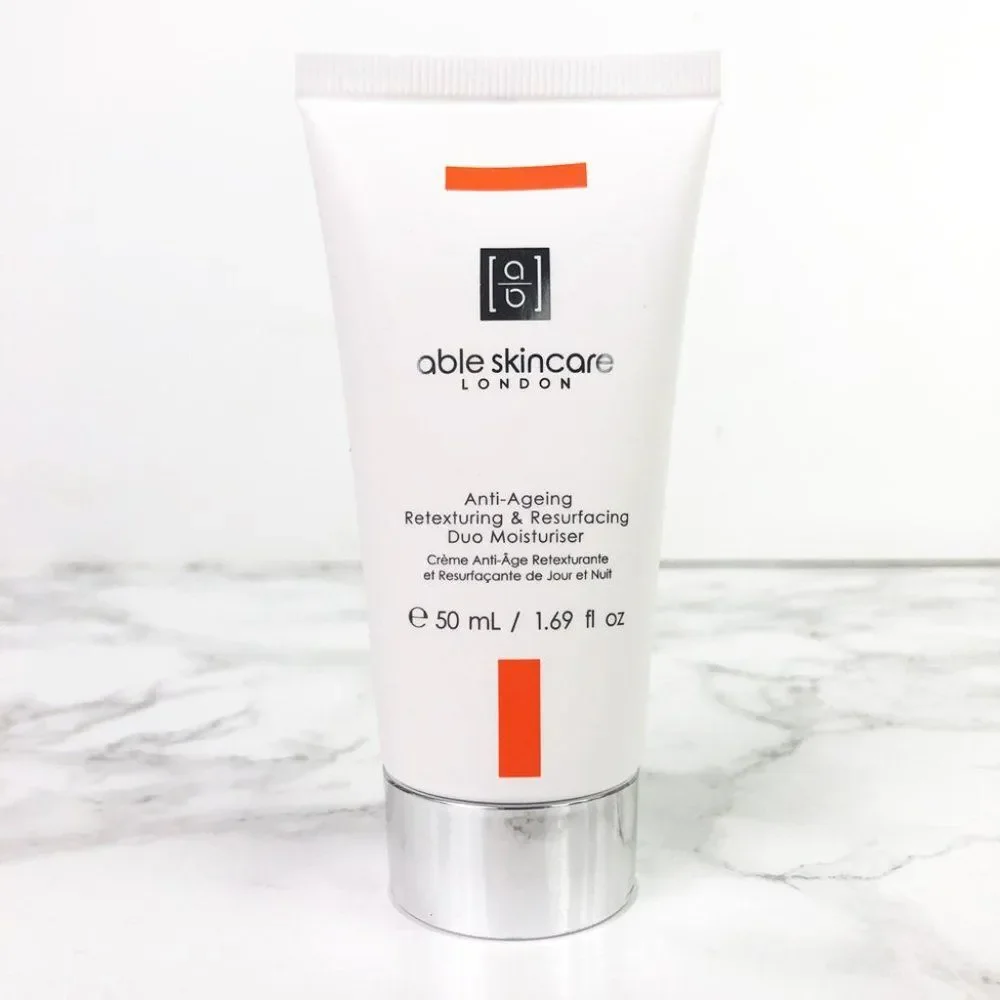 NWOB Able Skincare London Anti-Aging Retexturizing & Resurfacing Duo Moisturizer